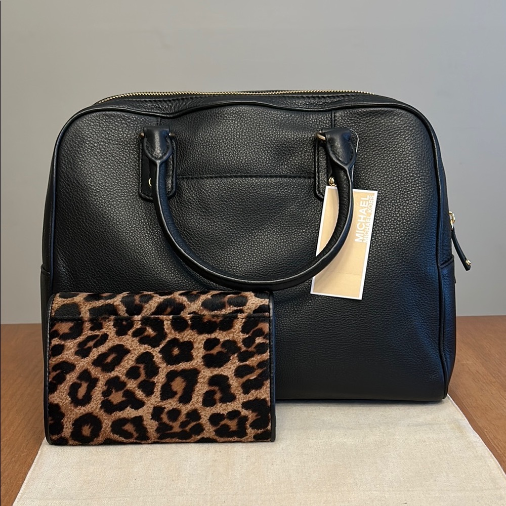 Michael Kors Leopard Print Bag and Wallet Set - Picture 2 of 16